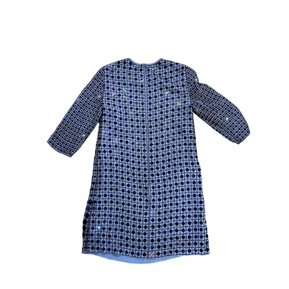French Connection Solar Heat Tunic Dress in Salt Blue Size 4 - Picture 3 of 5
